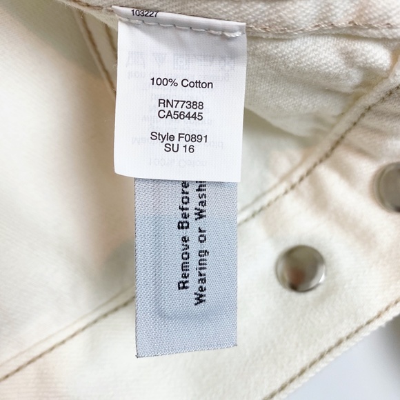 🤍Madewell Calaveras White Denim Jacket Sml - Picture 10 of 12